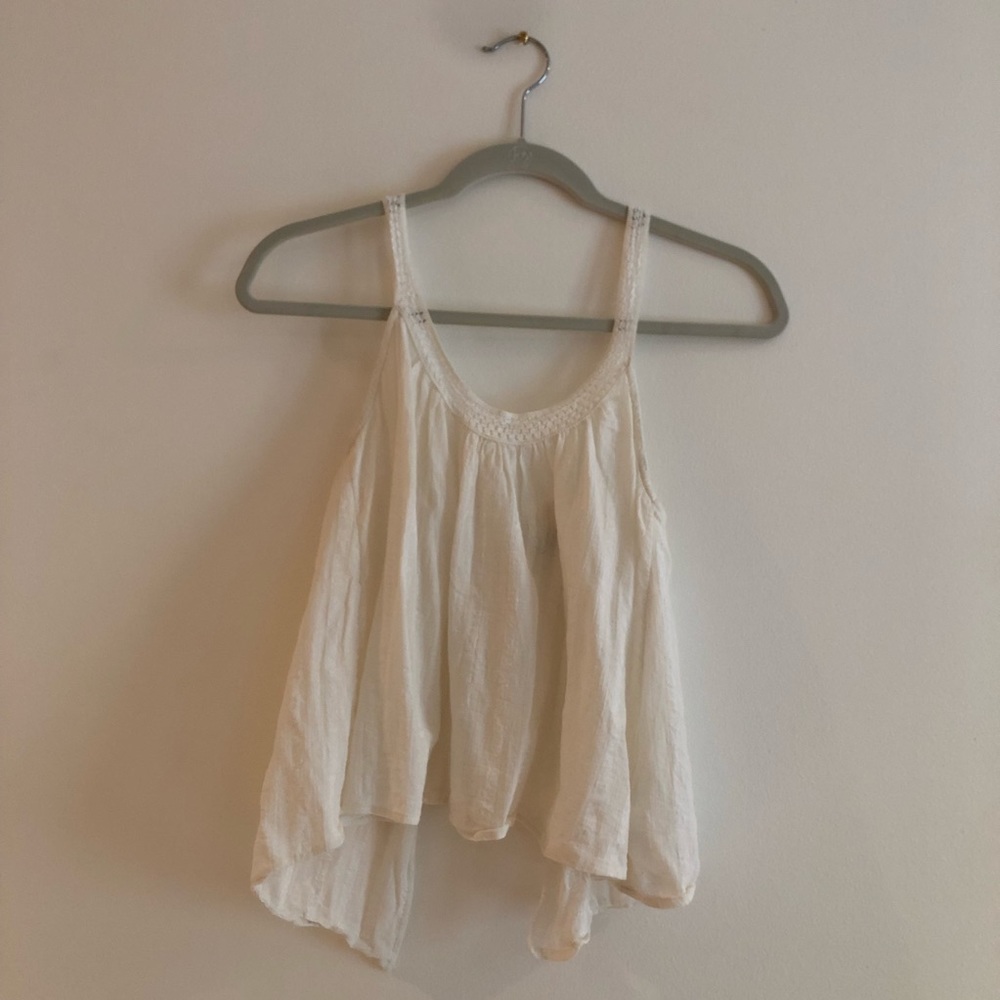 Urban Outfitters White Tie-Back Tank Top Size XS